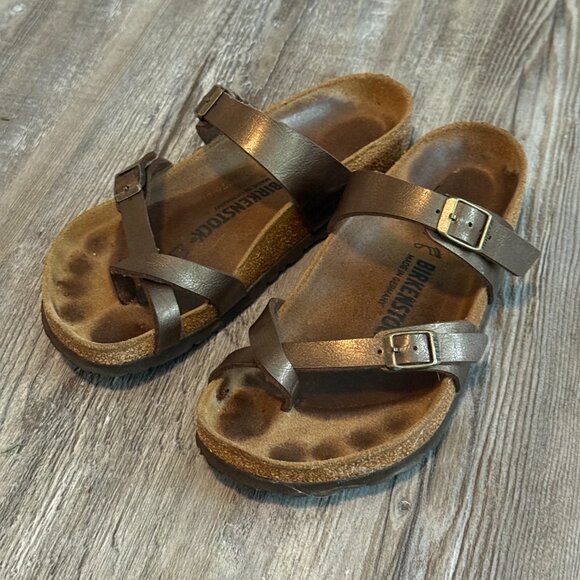 Birkenstock Mayari Sandals 38 US 7-7.5 Women's Graceful Toffee Adjustable - Picture 2 of 10